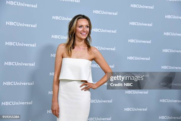 NBCUniversal Upfront in New York City on Monday, May 14, 2018 -- Red Carpet -- Pictured: Michaela McManus, "The Village" on NBC --