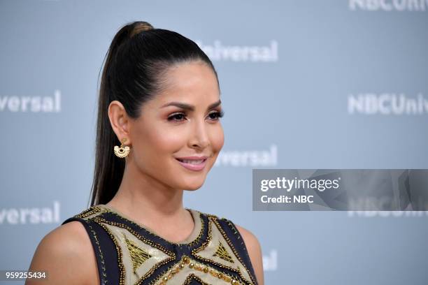 NBCUniversal Upfront in New York City on Monday, May 14, 2018 -- Red Carpet -- Pictured: Carmen Villalobos, "Sin Senos Si Hay Paraiso" on Telemundo --