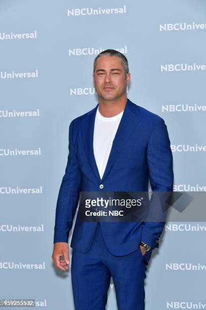 NBCUniversal Upfront in New York City on Monday, May 14, 2018 -- Red Carpet -- Pictured: Taylor Kinney, "Chicago Fire" on NBC --