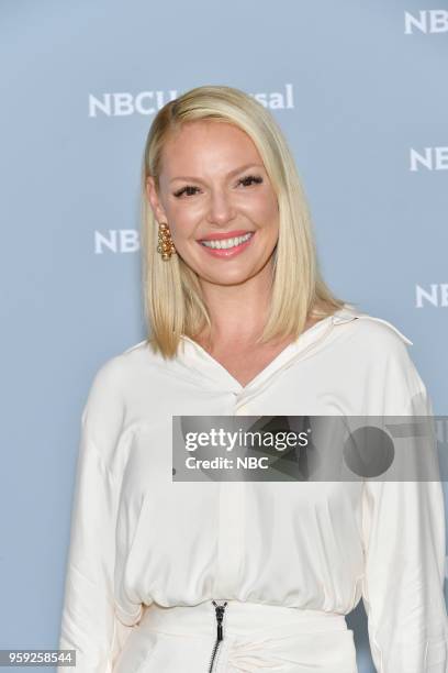 NBCUniversal Upfront in New York City on Monday, May 14, 2018 -- Red Carpet -- Pictured: Katherine Heigl, "Suits" on USA Network --