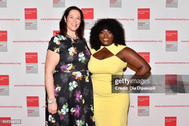 Melissa Norden and Danielle Brooks attend the Bottomless Closet's 19th Annual Spring Luncheon on May 16, 2018 in New York City.