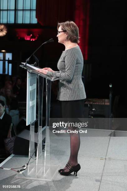 Maggie Lear speaks on stage at the Bottomless Closet's 19th Annual Spring Luncheon on May 16, 2018 in New York City.