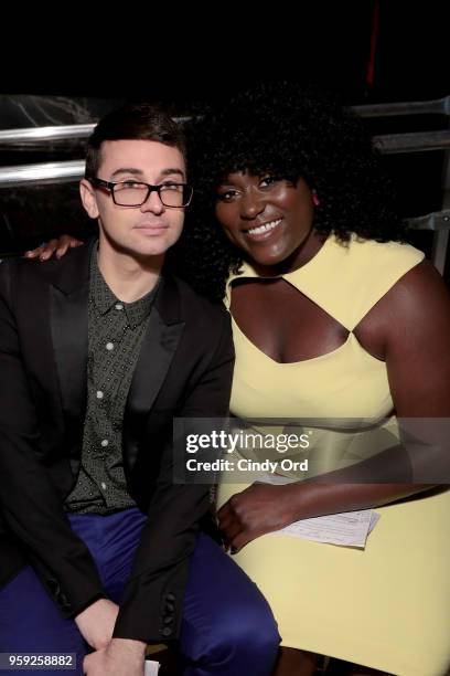 Christian Siriano and Danielle Brooks attend the Bottomless Closet's 19th Annual Spring Luncheon on May 16, 2018 in New York City.