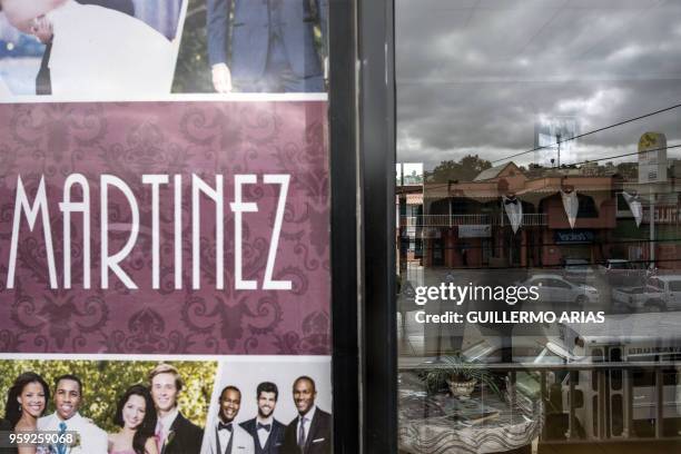 Outside view of "Martinez Tuxedos" where Thomas Markle, the father of Meghan Markle, admitted to set up staged photos with a paparazzi, in Rosarito,...