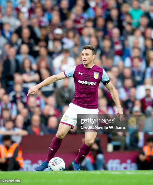 James Chester of Aston Villa during the Sky Bet Championship Play Off Semi Final Second Leg match between Aston Villa and Middlesbrough at Villa Park...