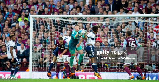 Sam Johnstone of Aston Villa during the Sky Bet Championship Play Off Semi Final Second Leg match between Aston Villa and Middlesbrough at Villa Park...