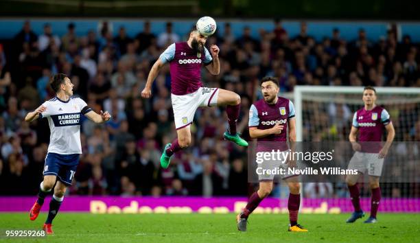 Mile Jedinak of Aston Villa during the Sky Bet Championship Play Off Semi Final Second Leg match between Aston Villa and Middlesbrough at Villa Park...