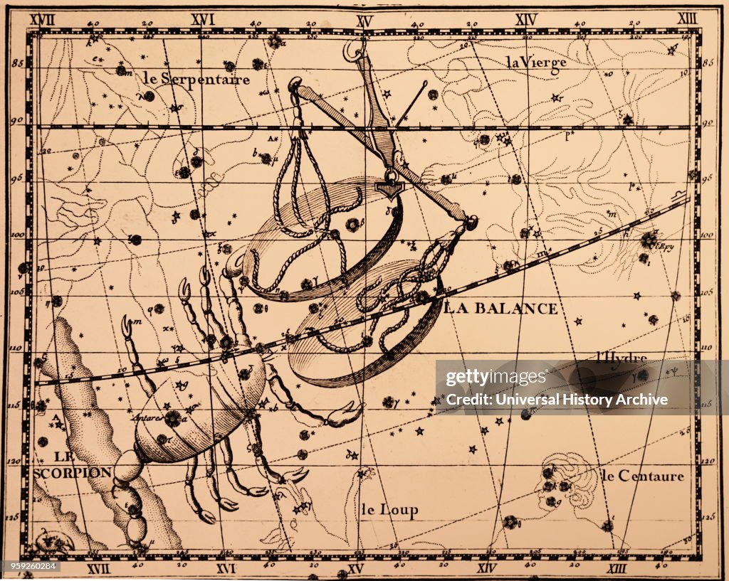 The constellations Scorpius and Libra.