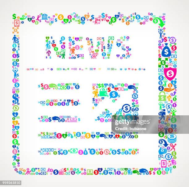 newspaper money vector icon pattern - newspaper stack stock illustrations