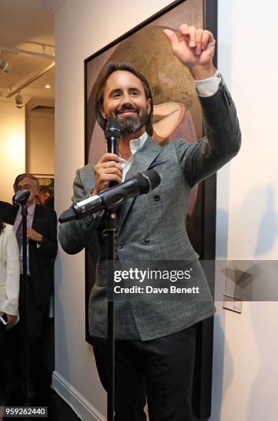 Jay Rutland attends a private view of The Connor Brothers new exhibition "Call Me Anything But Ordinary" featuring a charity auction in partnership...