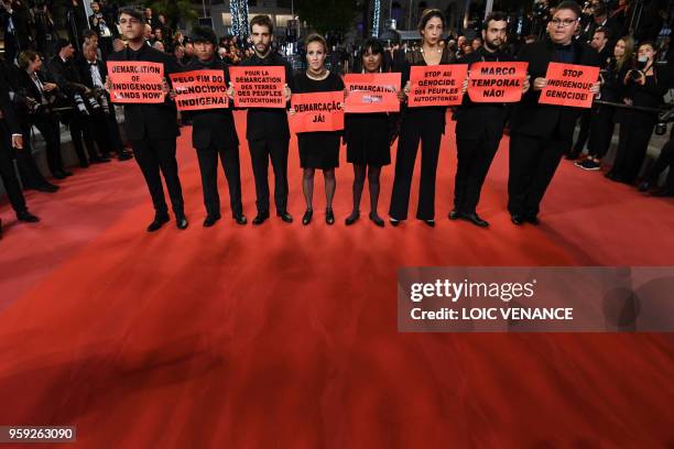 Brazilian producer Ricardo Alves Jr., Brazilian actor Ihjac Kraho, Portuguese film director Joao Salaviza, Brazilian film director Renee Nader...