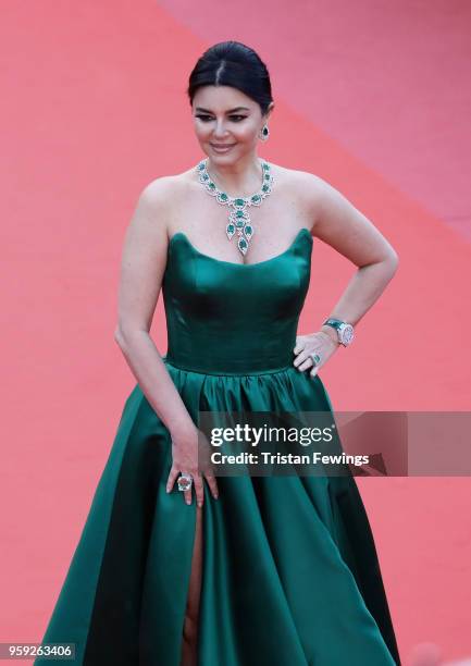 Rym Eltaief attends the screening of "Burning" during the 71st annual Cannes Film Festival at Palais des Festivals on May 16, 2018 in Cannes, France.