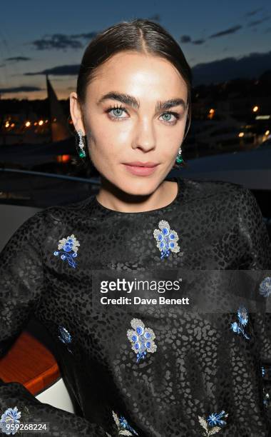 Bambi Northwood-Blyth attends the Lark and Berry launch party on a private yacht during the 71st Cannes Film Festival on May 16, 2018 in Cannes,...
