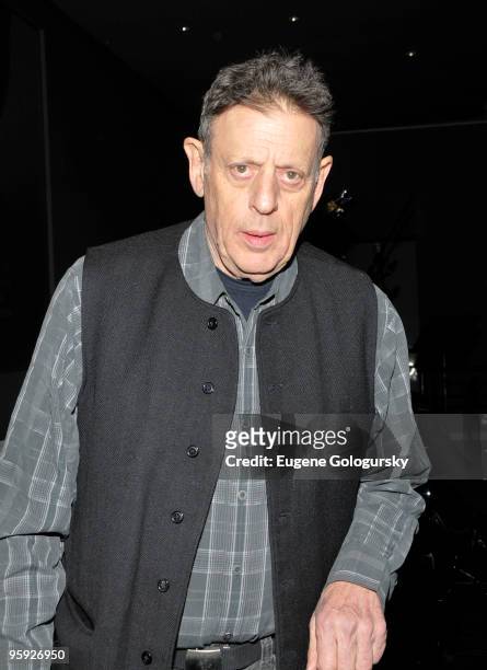 Philip Glass performs at Apple Store Soho on January 21, 2010 in New York City.
