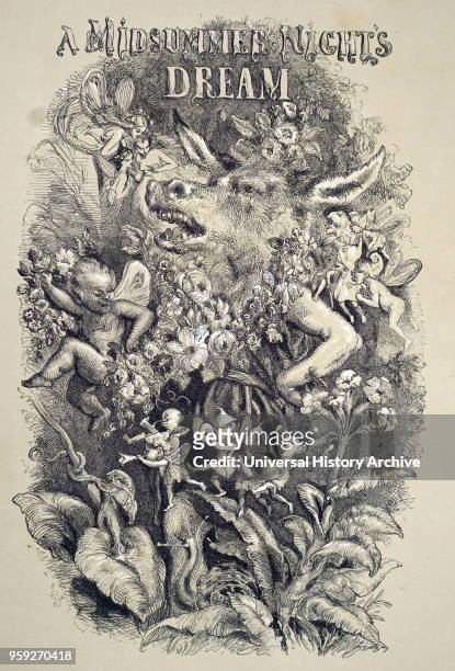 Title page for 'A Midsummer Night's Dream' by William Shakespeare. A Midsummer Night's Dream is one of Shakespeare's comedies. William Shakespeare an...