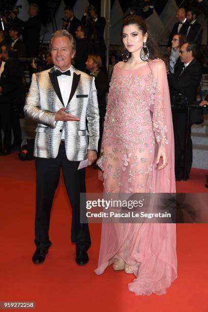 Actor John Savage and Blanca Blanco attend the screening of "Dogman" during the 71st annual Cannes Film Festival at Palais des Festivals on May 16,...