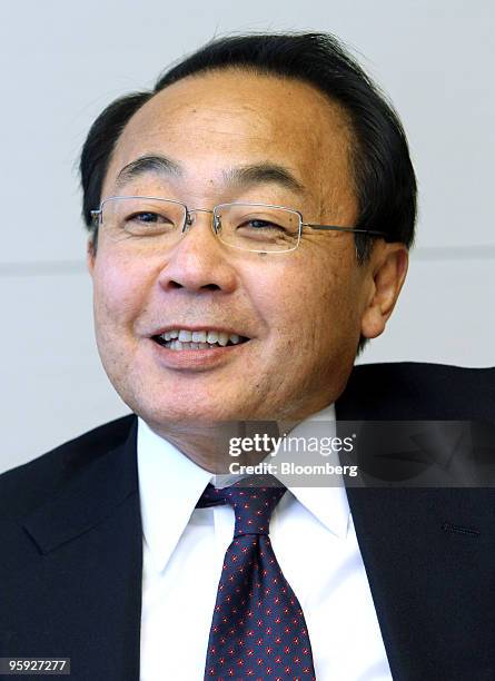 Hikari Imai, president of Recof Corp., speaks during an interview in Tokyo, Japan, on Thursday, Jan. 21, 2010. Japanese overseas mergers and...