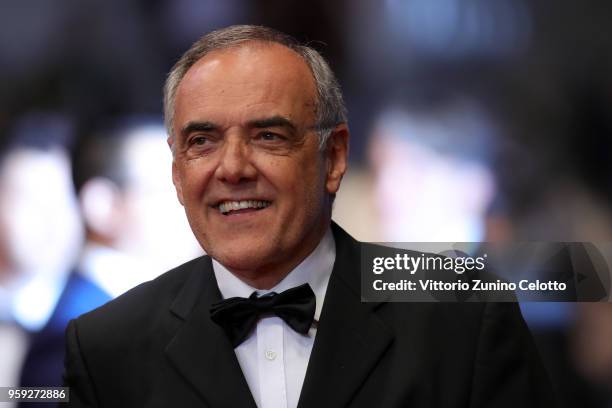 Venice Film Festival Director Alberto Barbera attends the screening of "Dogman" during the 71st annual Cannes Film Festival at Palais des Festivals...