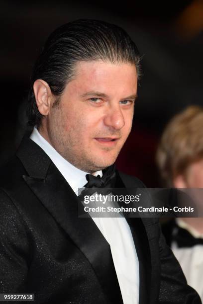 Actor Edoardo Pesce attends the screening of "Dogman" during the 71st annual Cannes Film Festival at Palais des Festivals on May 16, 2018 in Cannes,...