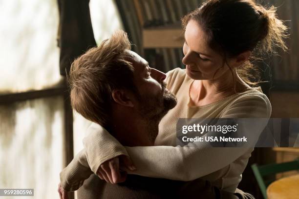 Sierra Maestra" Episode 303 -- Pictured: Josh Holloway as Will Bowman, Sarah Wayne Callies as Katie Bowman --