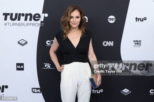 Amy Brenneman attends the 2018 Turner Upfront at One Penn Plaza on May 16, 2018 in New York City.