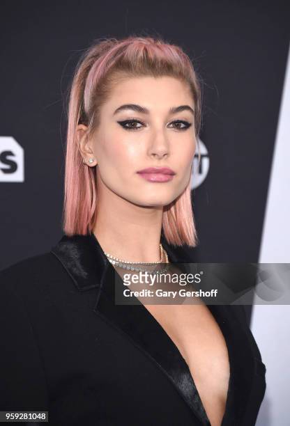 Hailey Rhode Baldwin attends the 2018 Turner Upfront at One Penn Plaza on May 16, 2018 in New York City.
