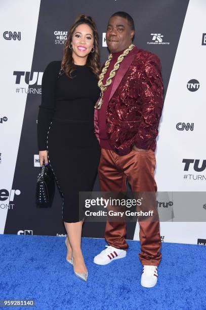 Megan Wollover and Tracy Morgan attend the 2018 Turner Upfront at One Penn Plaza on May 16, 2018 in New York City.