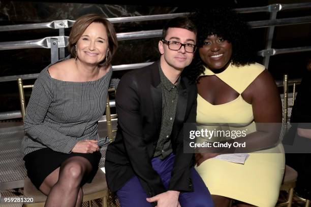 Maggie Lear, Christian Siriano and Danielle Brooks attend the Bottomless Closet's 19th Annual Spring Luncheon on May 16, 2018 in New York City.