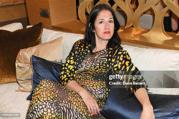 Amy Molyneaux attends the Lark and Berry launch party on a private yacht during the 71st Cannes Film Festival on May 16, 2018 in Cannes, France.