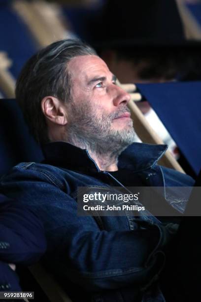 Actor John Travolta attends the "Grease" 40th Anniversary Screening during the 71st annual Cannes Film Festival at on May 16, 2018 in Cannes, France.