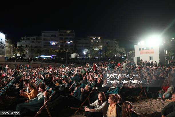 General view at the "Grease" 40th Anniversary Screening during the 71st annual Cannes Film Festival at on May 16, 2018 in Cannes, France.