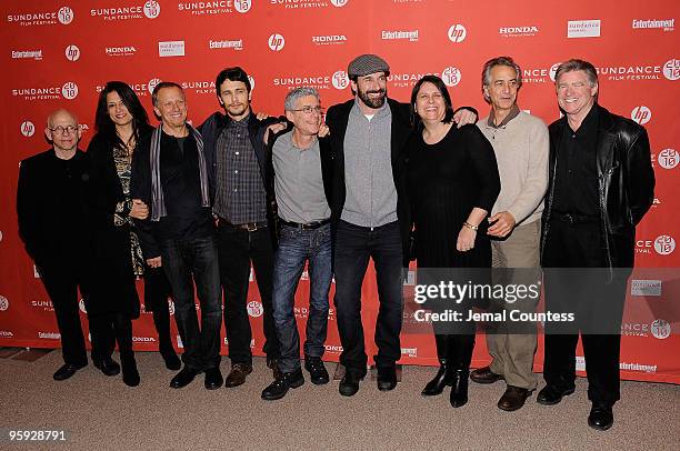 Bob Balaban, Christine Walker, Rob Epstein, James Franco, Jeffrey Friedman, Jon Hamm, Elizabeth Redleaf, David Strathairn and Treat Williams attend...