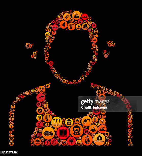 man sweating climate change vector icon pattern - sweating hot stock illustrations