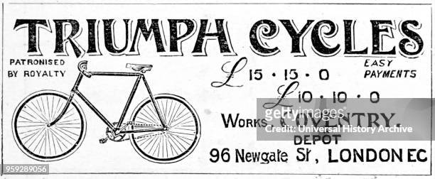 Advert for Triumph Bycicles 1900.