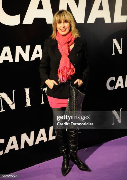 Miriam Diaz Aroca arrives to the premiere of ''Nine'' at the Capitol Cinema on January 21, 2010 in Madrid, Spain.