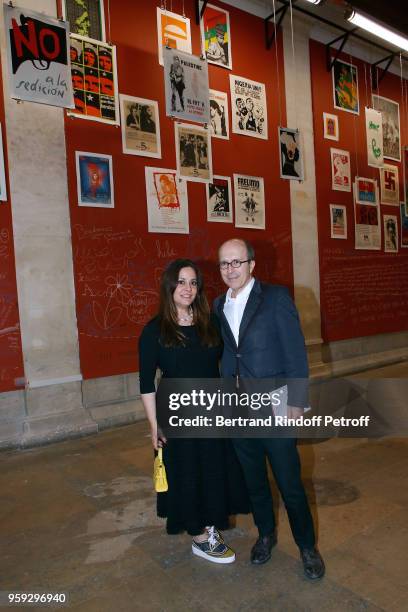 Of "First Heritage Brands" Jean-Marc Loubier and his wife Hedieh attend "Un Monde Flottant - A Floating World", An Hedieh And Jean-Marc Loubier...