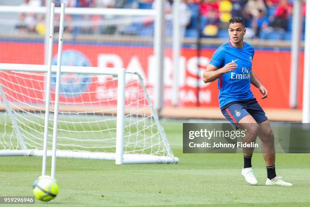 Hatem Ben Arfa of PSG during the training session of Paris Saint Germain at Parc des Princes on May 16, 2018 in Paris, France.