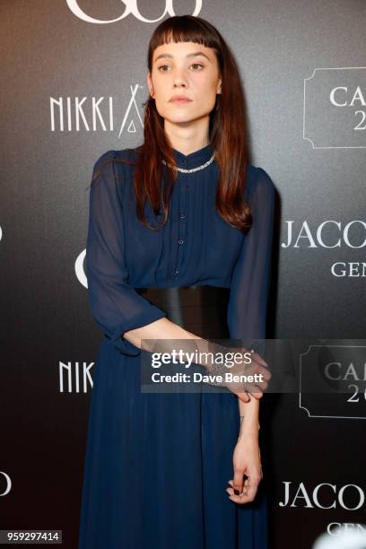 Ëstrid Bergs-Frisbey attends the Jacob & Co Cannes 2018 party at Nikki Beach on May 16, 2018 in Cannes, France.