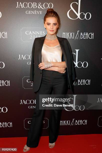 Anna Andreas attends the Jacob & Co Cannes 2018 party at Nikki Beach on May 16, 2018 in Cannes, France.