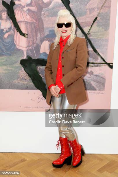 Fashion designer Pam Hogg attends Pace Gallery Celebrates Julian Schnabel at 6 Burlington Gardens on May 16, 2018 in London, England.
