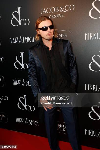Michael Pitt attends the Jacob & Co Cannes 2018 party at Nikki Beach on May 16, 2018 in Cannes, France.