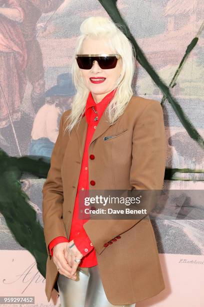 Fashion designer Pam Hogg attends Pace Gallery Celebrates Julian Schnabel at 6 Burlington Gardens on May 16, 2018 in London, England.