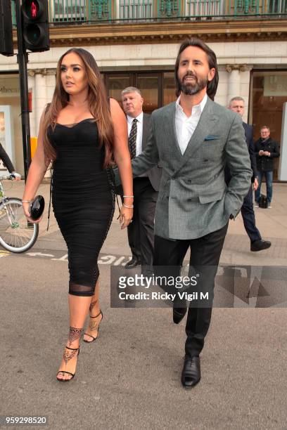 Tamara Ecclestone and Jay Rutland attend a private view of The Connor Brothers new exhibition 'Call Me Anything But Ordinary' featuring a charity...