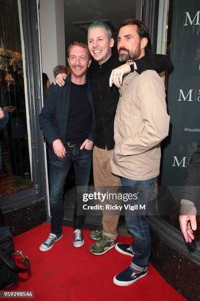 Professor Green seen attending a private view of The Connor Brothers new exhibition 'Call Me Anything But Ordinary' featuring a charity auction in...