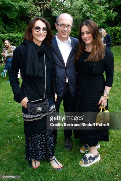 Nathalie Rykiel, CEO of "First Heritage Brands" Jean-Marc Loubier and his wife Hedieh attend "Un Monde Flottant - A Floating World", An Hedieh And...