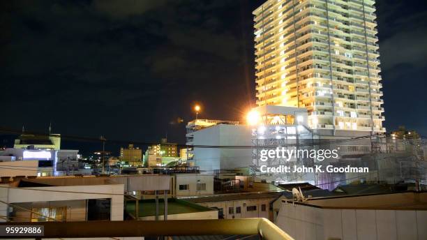 mishima city  at night - mishima city stock pictures, royalty-free photos & images