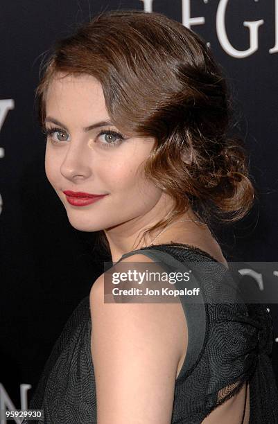 Actress Willa Holland arrives at the Los Angeles Premiere "Legion" at ArcLight Cinemas Cinerama Dome on January 21, 2010 in Hollywood, California.