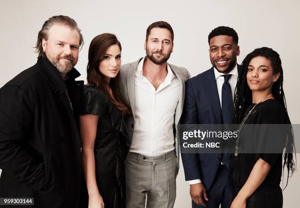 Upfront Portrait Studio -- Pictured: Tyler Labine, Janet Montgomery, Ryan Eggold, Jocko Sims, Freema Agyeman, "New Amsterdam" --