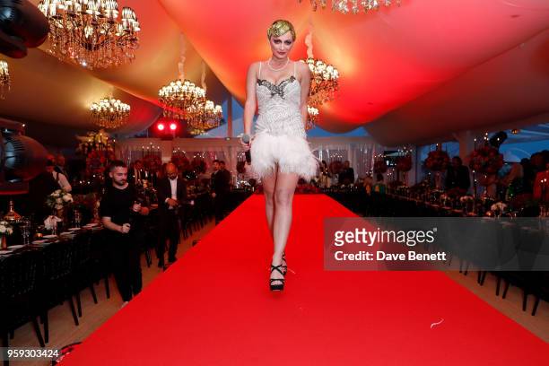 General view of the atmosphere at the Jacob & Co Cannes 2018 party at Nikki Beach on May 16, 2018 in Cannes, France.