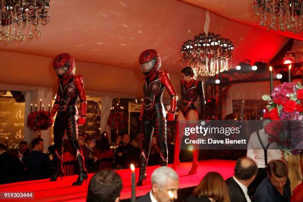 General view of the atmosphere at the Jacob & Co Cannes 2018 party at Nikki Beach on May 16, 2018 in Cannes, France.